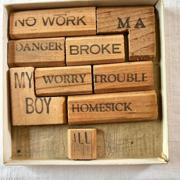 Vintage 1976 Complete Ma's Wooden Puzzle W/ Original Box - Picture 2 of 8